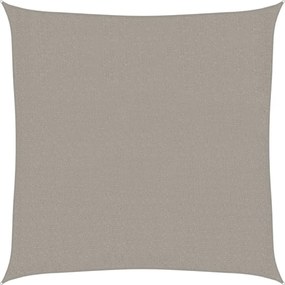 vidaXL Pânză parasolar, gri deschis, 3x3 m, pătrat, 160 g/m², HDPE