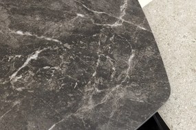 Masuta de cafea moderna cu doua blaturi rotative din ceramica Movement 80-130cm