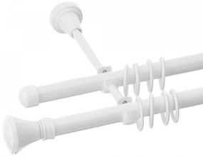 Galerie dubla Prince alb lucios 19mm/19mm (Alege marime: 240 cm)