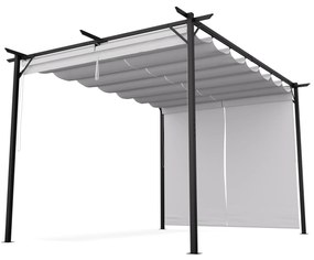 Blumfeldt Pantheon Robust, pergola, 3 x 4 m, cu jaluzele laterale, oțel acoperit cu pulbere rezistent la intemperii