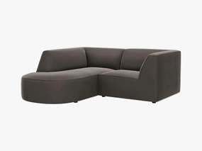 Coltar 3 locuri rotund Ruby catifea L186 cm