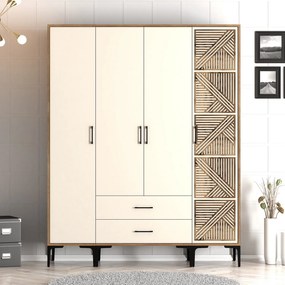 Dulap de haine Kiara STP (Nuc + Crem). 1088416