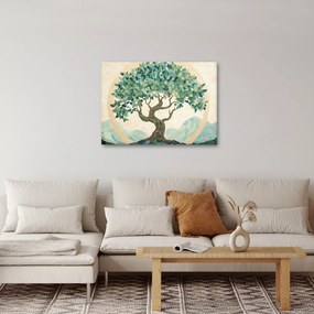 Tablou – Mozaic elegant cu arbore (70x50 cm)
