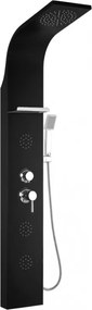 Mexen Borg panou de duș, negru - 7615-03-70