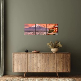 Tablou - Fujiyoshida, Japonia (cu ceas) (90x30 cm)