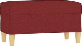 vidaXL Bancă, roșu vin, 70x35x41 cm, textil