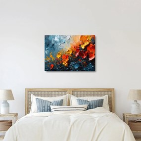 Tablou - Pictură abstractă de flori III. (70x50 cm)