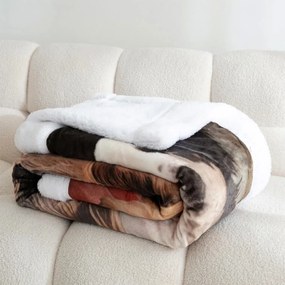 Pătură cu blăniță CÂINI 150 x 200 cm