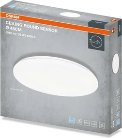 Osram - Plafonieră LED rotundă, 36W, 230V, 6500K (lumină rece), Ø 48 cm, alb