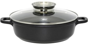 Elo 19628 Tigaie cu capac din sticlă și mâneraromat Alucast 28 cm, 28 cm
