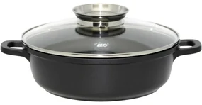Elo 19628 Tigaie cu capac din sticlă și mâneraromat Alucast 28 cm, 28 cm