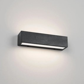 Aplica perete exterior din ciment negru IP65 QUARRO LED