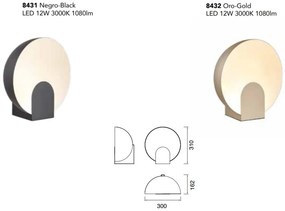 Veioza, Lampa de masa LED design ambiental OCULO negru