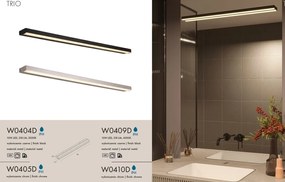 Aplica baie liniara LED Trio 10W, Negru, IP44, 4000K