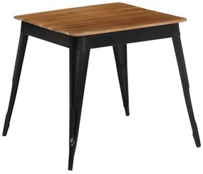 vidaXL Masă de bucătărie, lemn masiv de acacia, 75 x 75 x 76 cm