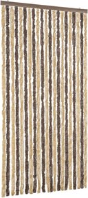vidaXL Perdea pentru insecte, maro închis și bej, 90x220 cm, chenille