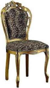 Scaun lemn masiv clasic Imperial cu Spătar Tapițat, 49 × 57 × 102 cm - Nuc