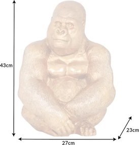 Statueta decorativa gorila Kong aurie A-41687 VC