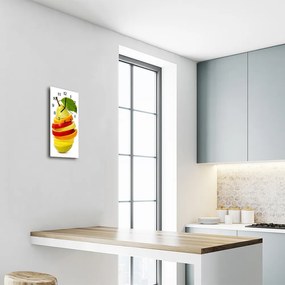 Ceas de perete din sticla vertical Bucătărie fructe de culoare