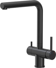 Baterie bucatarie cu dus extractibil Quadron Unique Ellen finisaj negru carbon