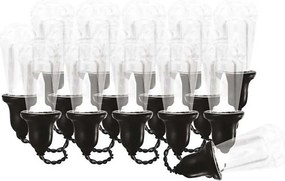 Ghirlandă luminoasă LED pentru exterior, 16 LED, 8,6 m, IP44, alb rece