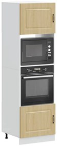 vidaXL Dulapuri pentru cuptor 2 buc Lucca stejar sonoma lemn prelucrat