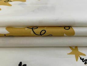 Lenjerie de pat din bumbac FROST & GOLD alba Dimensiune lenjerie de pat: 70 x 90 cm | 140 x 200 cm