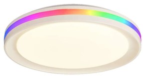 Plafoniera LED RGB dimabila cu telecomanda GAMER alba