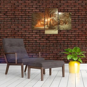 Tablou - Parcul înzăpezit (90x60 cm)