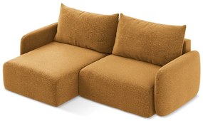 Colțar portocaliu extensibil/cu spațiu de depozitare (cu colț pe partea stângă) Kalena – Makamii