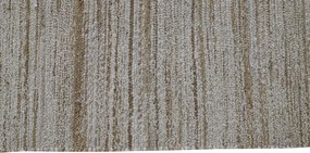 Covor din bumbac și iută țesut manual, antiderapant, bej natural, 140X200 cm, 1800 GSM, „Cotton Jute Carpet"