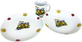 Set de masă pentru copii din 3 piese Thun Trenuleț