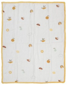 Pătură pentru copii albă 80x100 cm Agnes – Bloomingville Mini