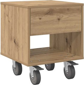 vidaXL Noptieră Stejar Artizanal 40,5 x 40 x 48 cm Lemn compozit