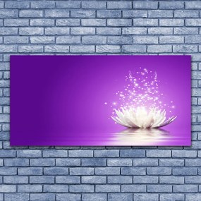 Tablouri acrilice Lotus Flower Floral violet