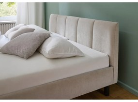 Pat matrimonial bej tapițat fără somieră 180x200 cm Joker – Meise Möbel