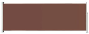 Copertina laterala retractabila de terasa, maro, 220x600 cm Maro, 220 x 600 cm