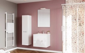 Coloană lemn masiv Suspendată Baie Orchid - Albastru Pastel-Natur