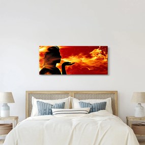 Tablou femeii în foc (120x50 cm)