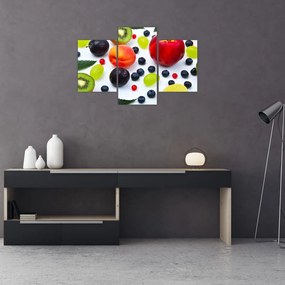 Tablou - fructe cu picături de apă (90x60 cm)