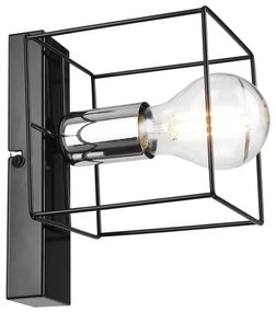 Aplică MIKA 1xE27/60W/230V negru/crom