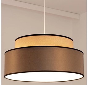 Lustră pe cablu GRACE 1xE27/60W/230V bej/maro