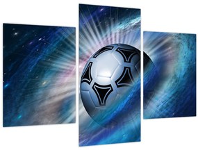 Tablou - Fotbal în spațiu (90x60 cm)