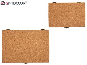 Set 2 cutii din pluta cu capac, CORK TRUNKS