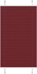 vidaXL Jaluzea plisată Bordeaux Roșu 70x100 cm Lățime țesătură 69,4 cm