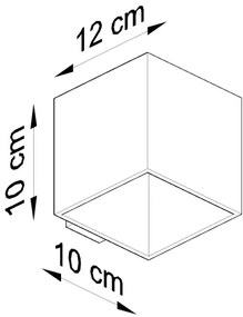 Aplică LED MURO 1xG9/3,5W/230V beton Brilagi
