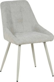 Scaun KENT, grej/gri deschis, stofa clasica/metal, 50x60x84 cm