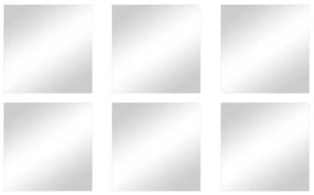 Oglinzi 6 buc. de perete 10x10 cm – MSV