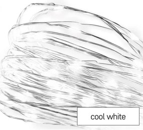 Instalație LED de Crăciun de exterior 100xLED/15m IP44 alb rece