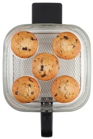 Friteuză cu aer cald Concept FR5500 GLASS & FAST 5,5 l 1200W/230V negru